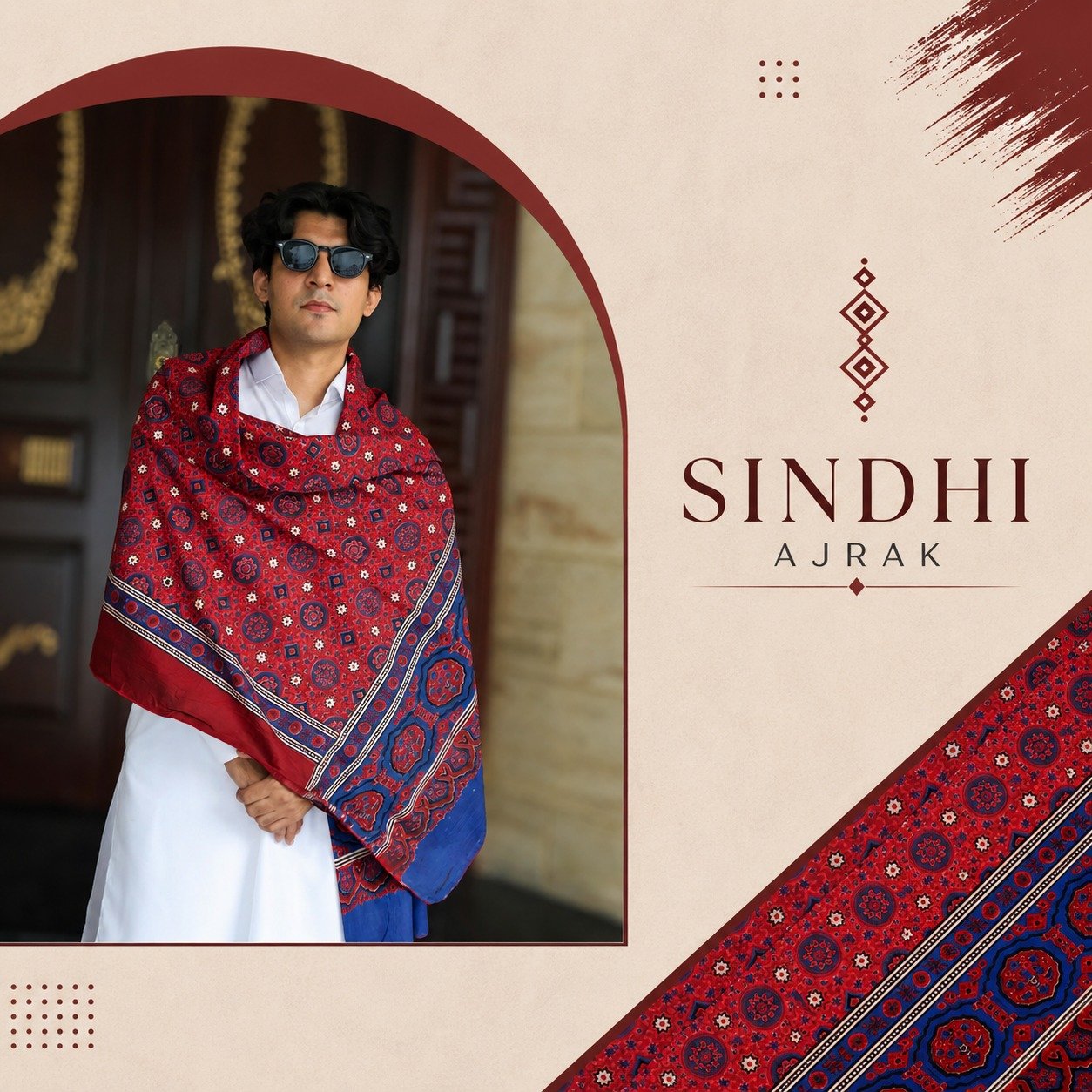 Sindhi Ajrak - Image 2